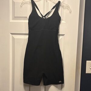 ALO Yoga Black Shapewear Romper